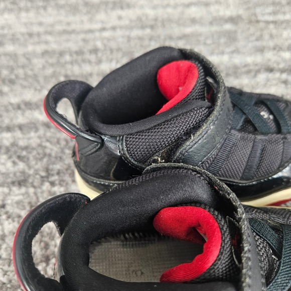 Jordan 6 Rings Black Red Toddler Shoes Size 8C Sneakers Athletic‎ Hook Loop - Picture 8 of 8
